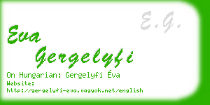 eva gergelyfi business card